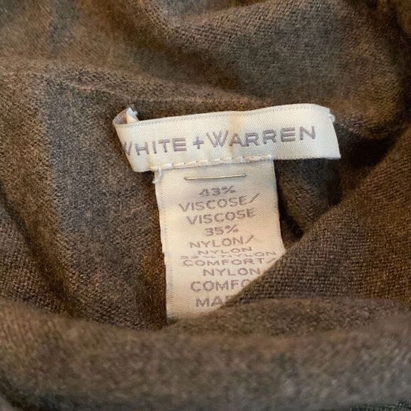 White and Warren size small cowl neck sweater - Picture 3 of 6